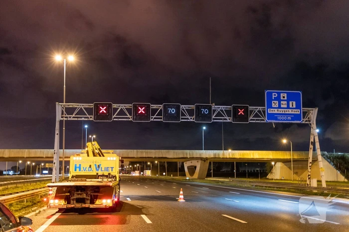 Flinke schade door gladheid op snelweg