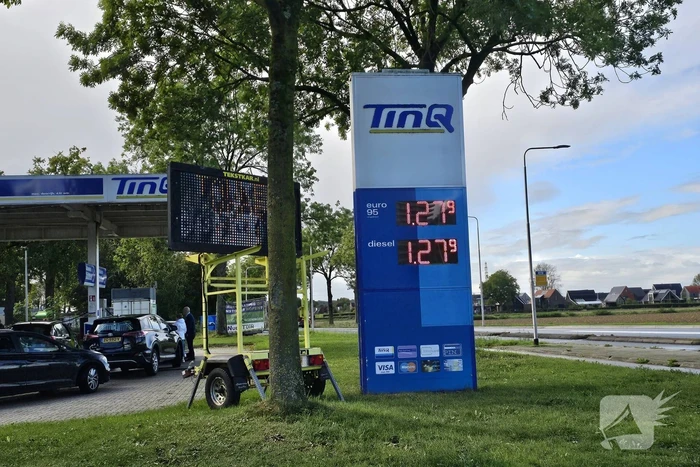 Grote drukte bij tank actie