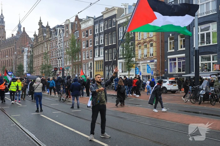 Grote opkomst bij demonstratie pro Palestina