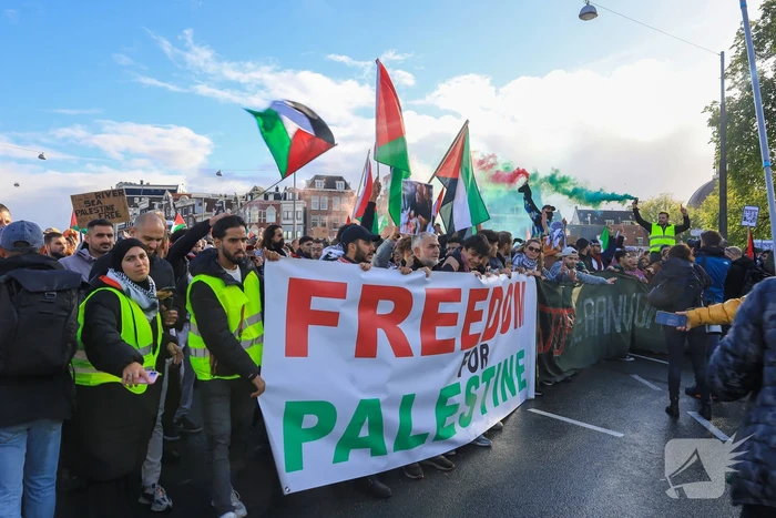 Grote opkomst bij demonstratie pro Palestina