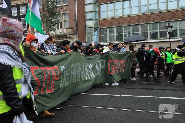 Grote opkomst bij demonstratie pro Palestina