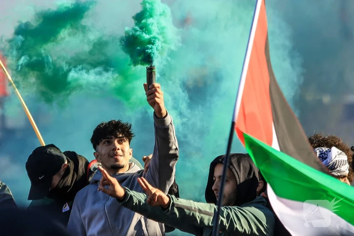 Grote opkomst bij demonstratie pro Palestina