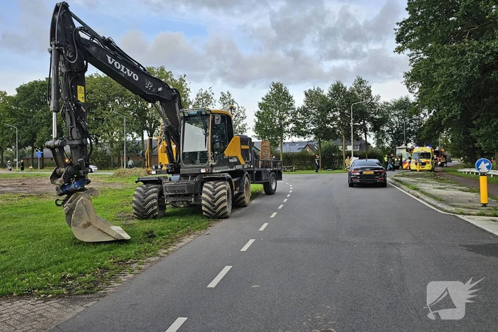 Dodelijk ongeval tussen fietser en graafmachine
