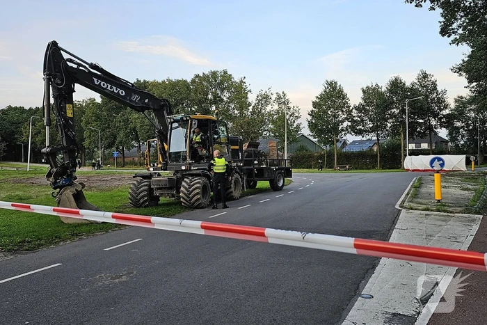 Dodelijk ongeval tussen fietser en graafmachine