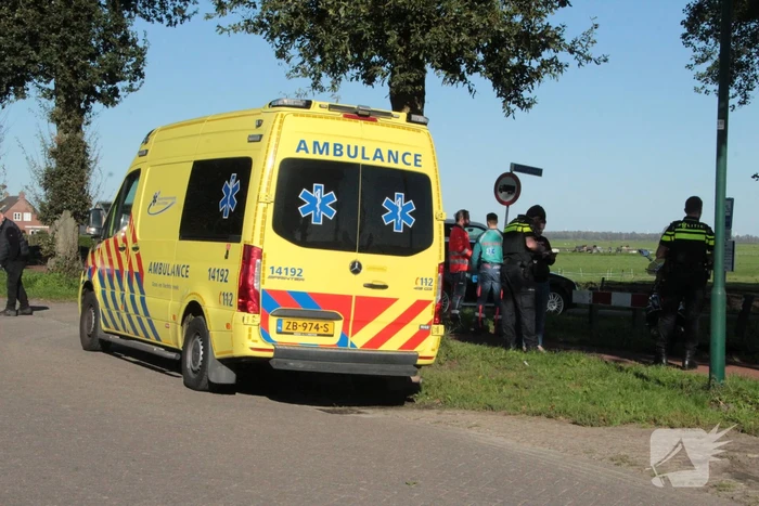 Aanrijding tussen auto en scooter
