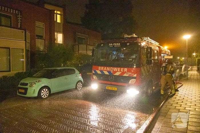 Schuur door brand verwoest