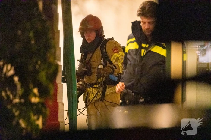 Schuur door brand verwoest