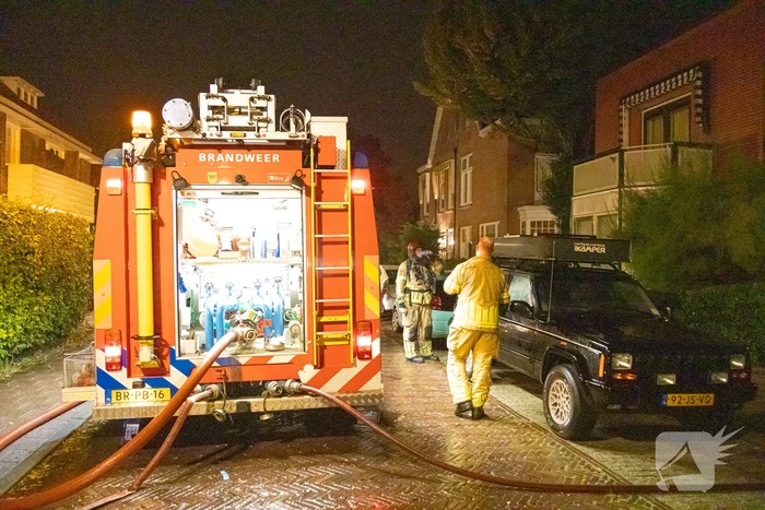 Schuur door brand verwoest