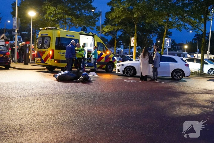 Ongeval tussen scooter en personenauto