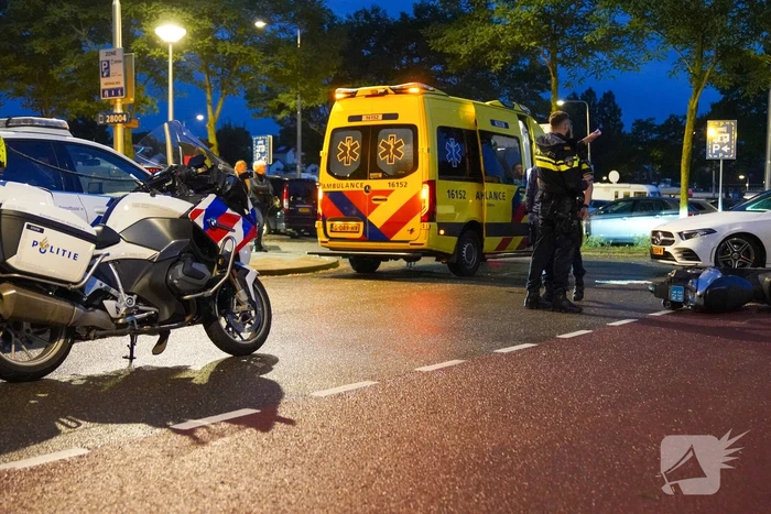 Ongeval tussen scooter en personenauto