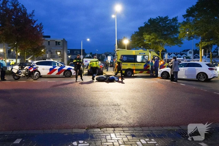 Ongeval tussen scooter en personenauto