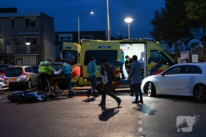 Ongeval tussen scooter en personenauto