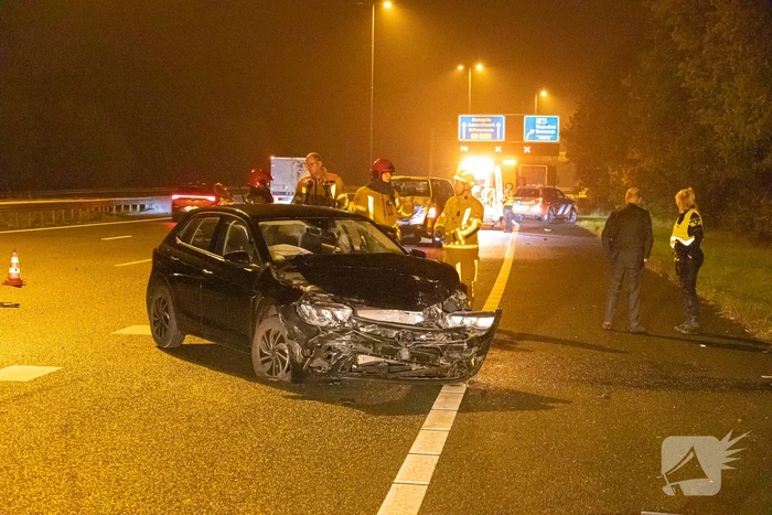 Dronken bestuurster veroorzaakt ongeval op snelweg