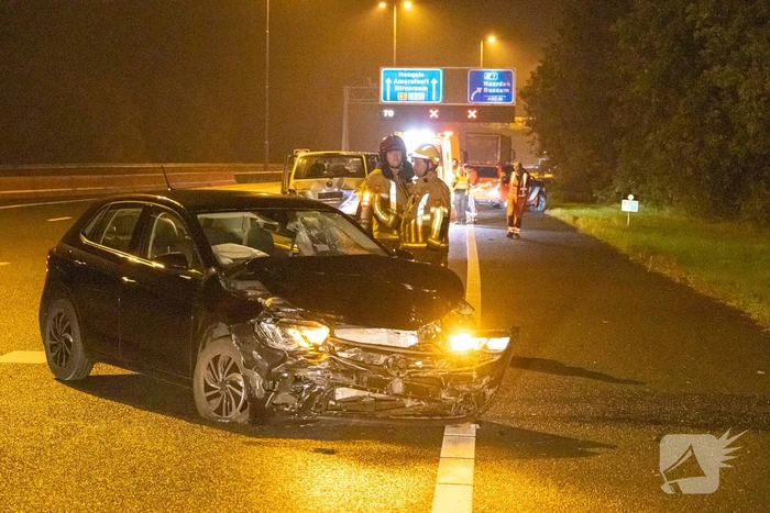 Dronken bestuurster veroorzaakt ongeval op snelweg