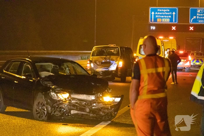 Dronken bestuurster veroorzaakt ongeval op snelweg