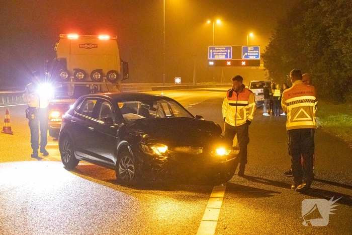 Dronken bestuurster veroorzaakt ongeval op snelweg