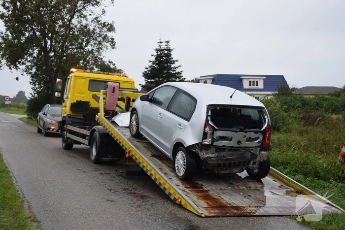 Gewonde bij botsing in file