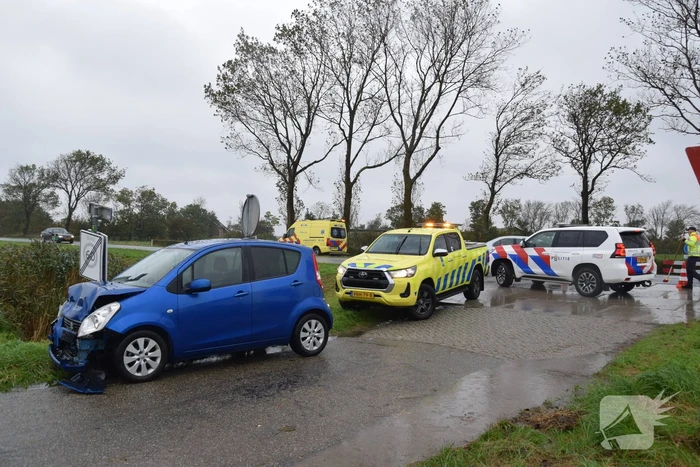 Gewonde bij botsing in file