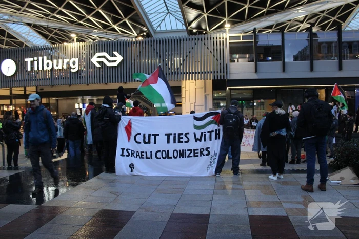 Vreedzaam protest door Pro-Palestina demonstranten