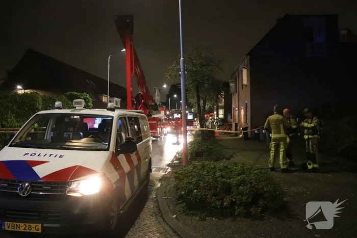 Hulpdiensten groots ingezet voor woningbrand