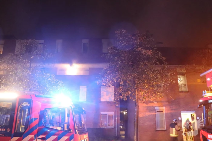 Hulpdiensten groots ingezet voor woningbrand