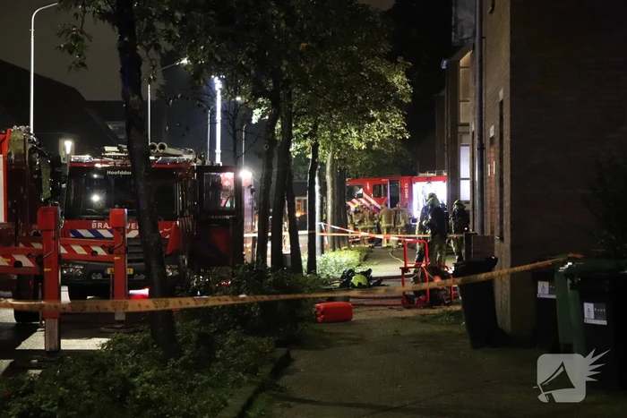 Hulpdiensten groots ingezet voor woningbrand