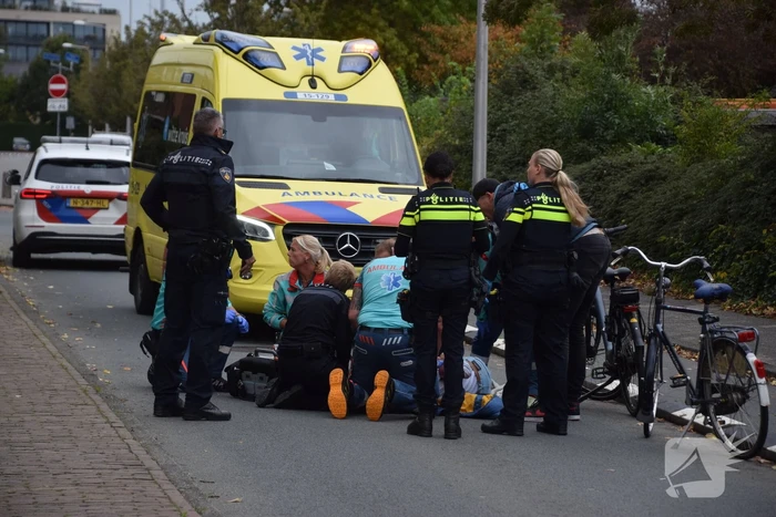 Traumateam ingezet voor gevallen fietser