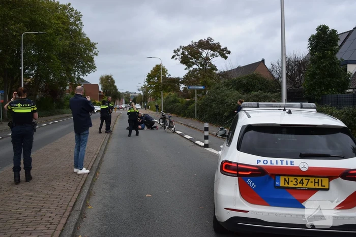 Traumateam ingezet voor gevallen fietser