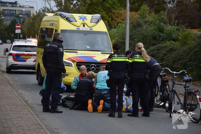 Traumateam ingezet voor gevallen fietser