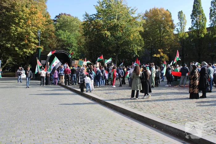 Pro Palestina demonstratie trekt veel mensen
