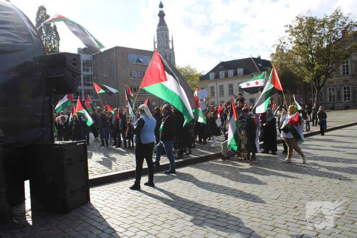 Pro Palestina demonstratie trekt veel mensen