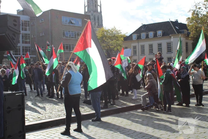 Pro Palestina demonstratie trekt veel mensen
