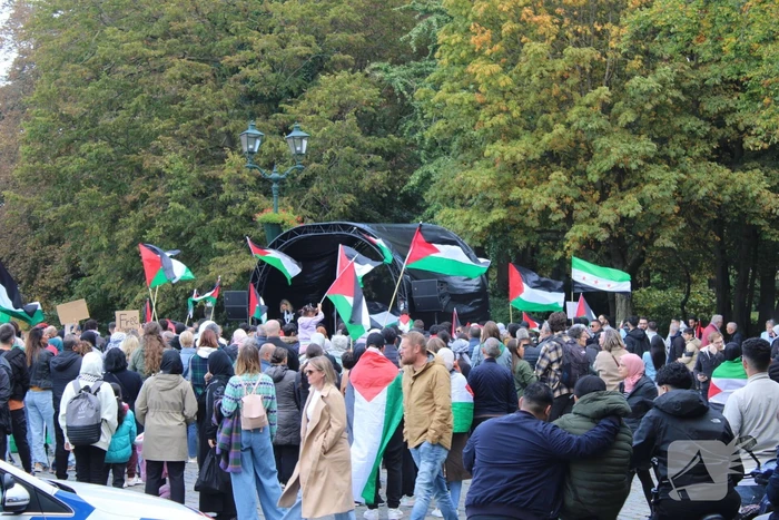 Pro Palestina demonstratie trekt veel mensen