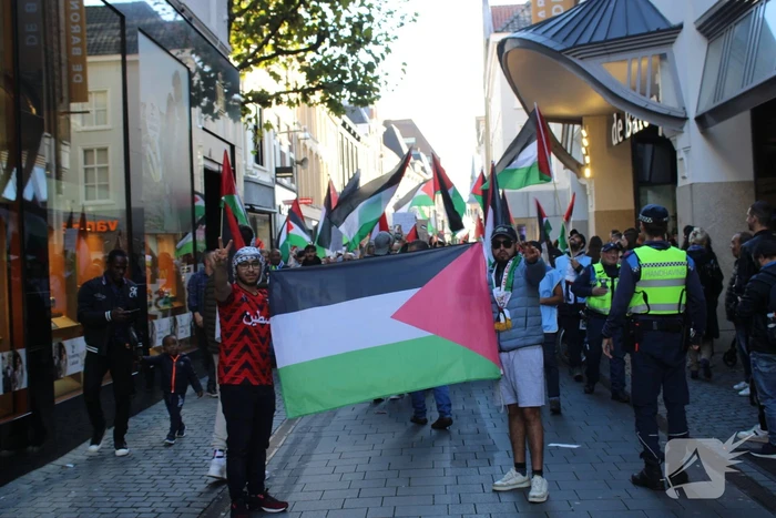 Pro Palestina demonstratie trekt veel mensen