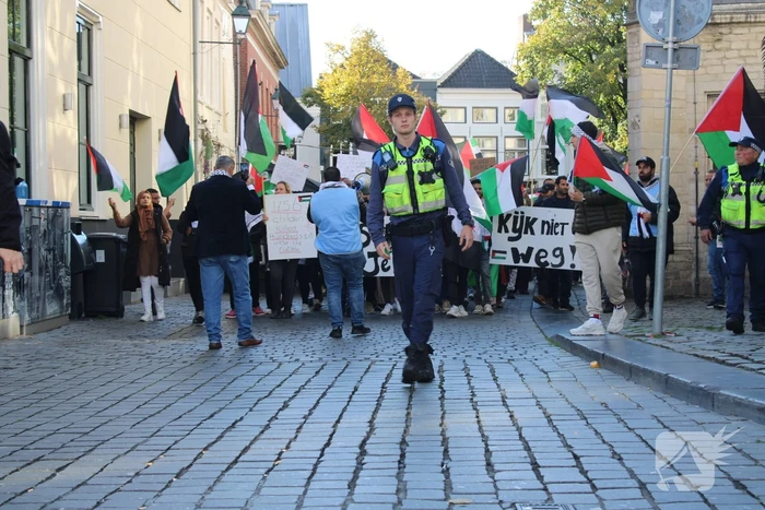 Pro Palestina demonstratie trekt veel mensen