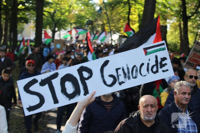 Pro Palestina demonstratie trekt veel mensen