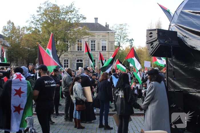Pro Palestina demonstratie trekt veel mensen