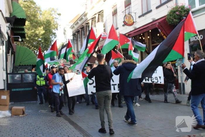 Pro Palestina demonstratie trekt veel mensen