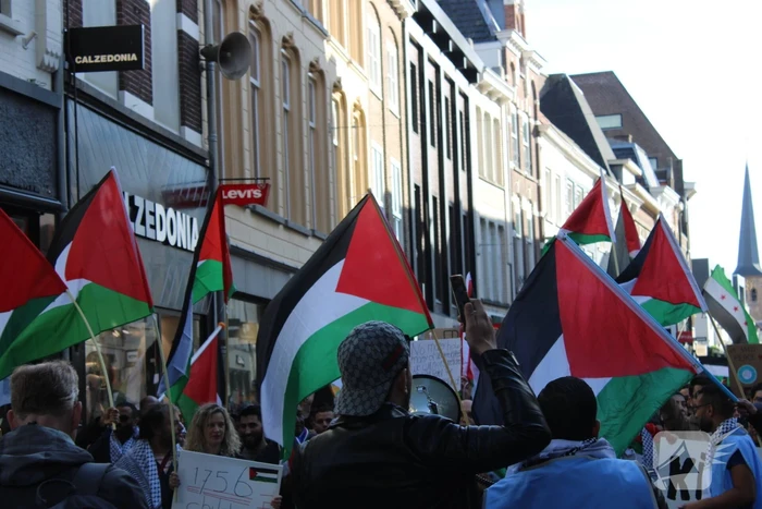 Pro Palestina demonstratie trekt veel mensen
