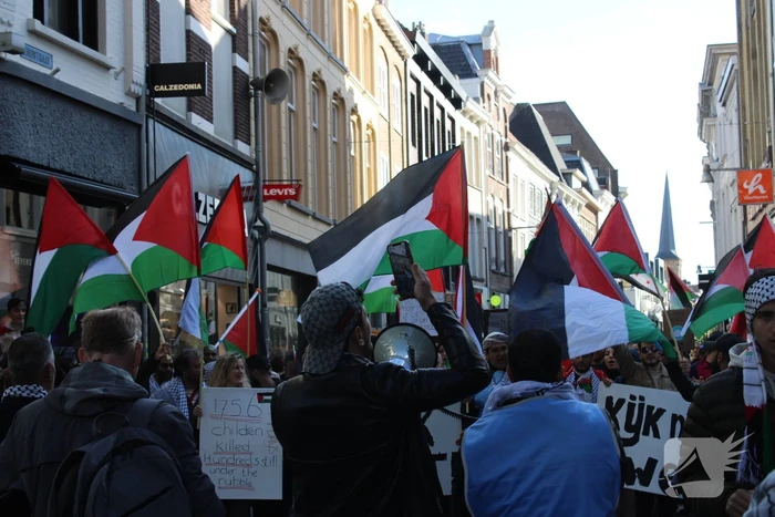 Pro Palestina demonstratie trekt veel mensen