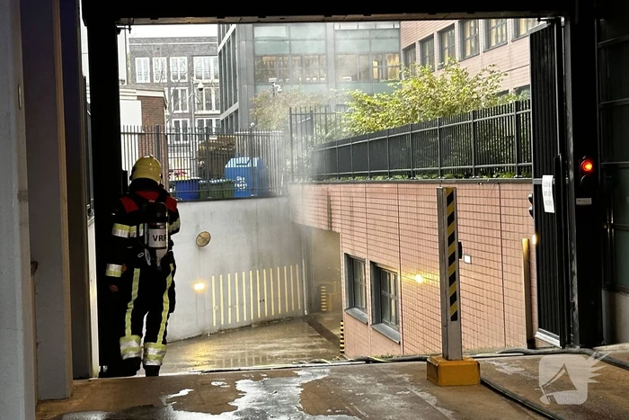 Rechtbank ontruimd vanwege brandende fiets in parkeergarage