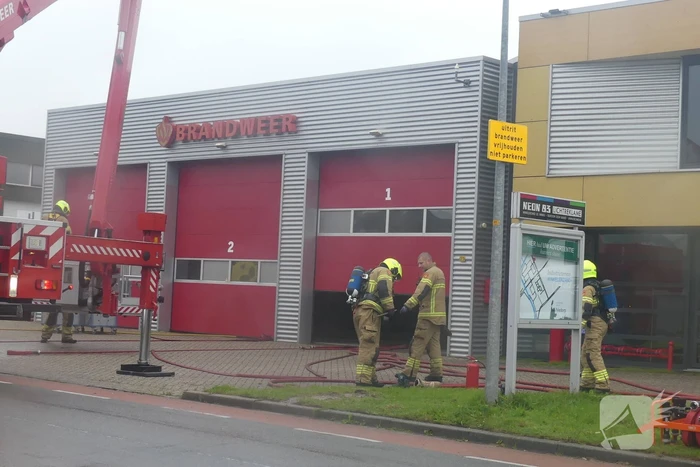 Brand in keuken van brandweerkazerne