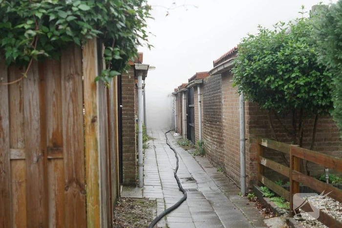 Veel rookontwikkeling bij brand in schuur