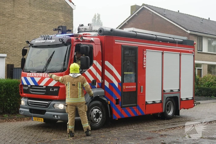 Veel rookontwikkeling bij brand in schuur