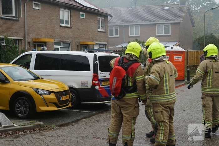 Veel rookontwikkeling bij brand in schuur