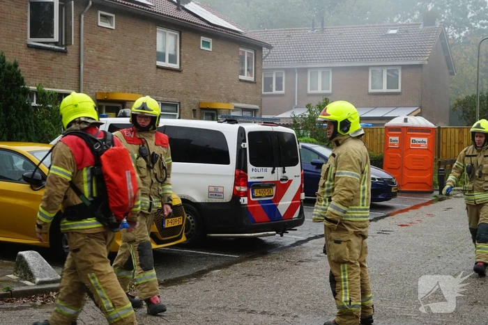 Veel rookontwikkeling bij brand in schuur