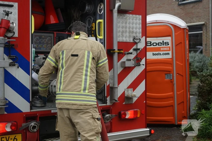 Veel rookontwikkeling bij brand in schuur