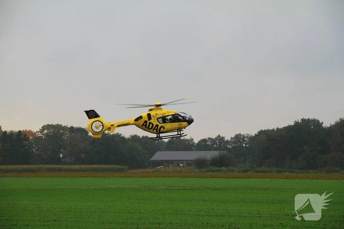 Bestuurder bekneld bij botsing tegen boom
