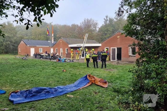 Brand in gebouw van scouting