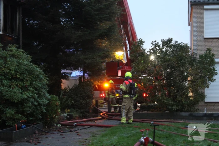 Uitslaande brand in woning